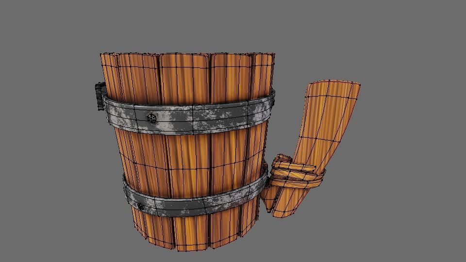 vikings cup Low-poly 3D model_2
