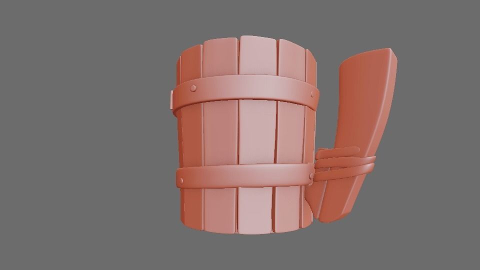 vikings cup Low-poly 3D model_3