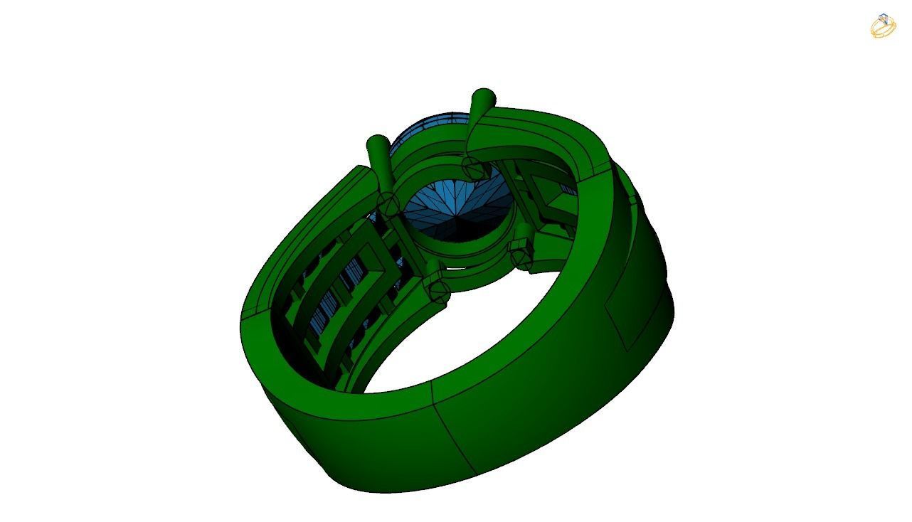 Engagement ring -22 3D print model_3