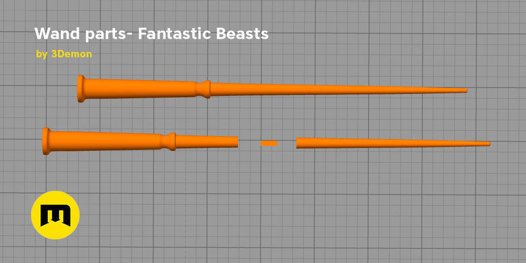 Porpentina Goldstein - Wand from Fantastic Beasts 3D print model_2