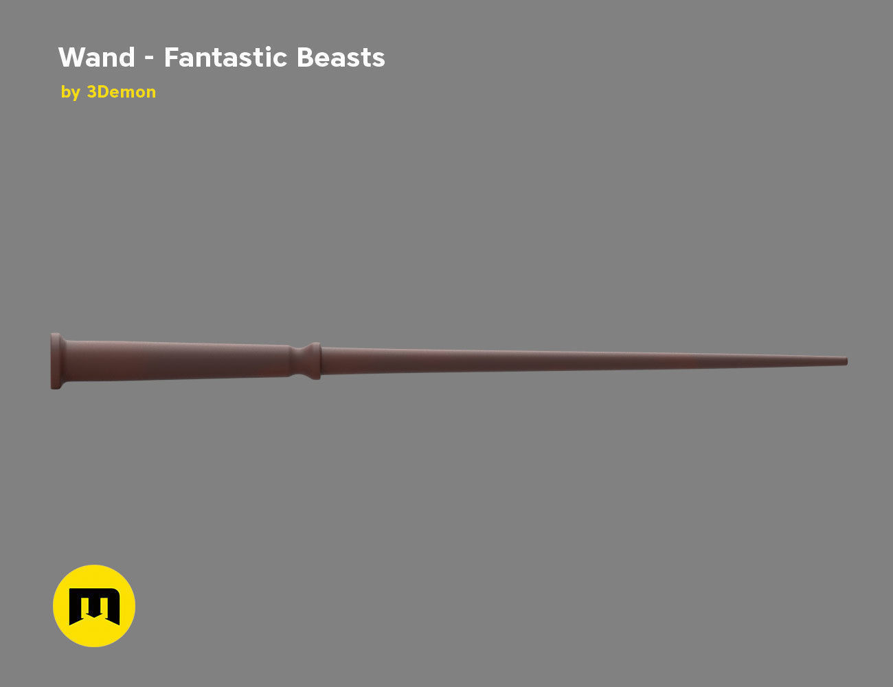Porpentina Goldstein - Wand from Fantastic Beasts 3D print model_3