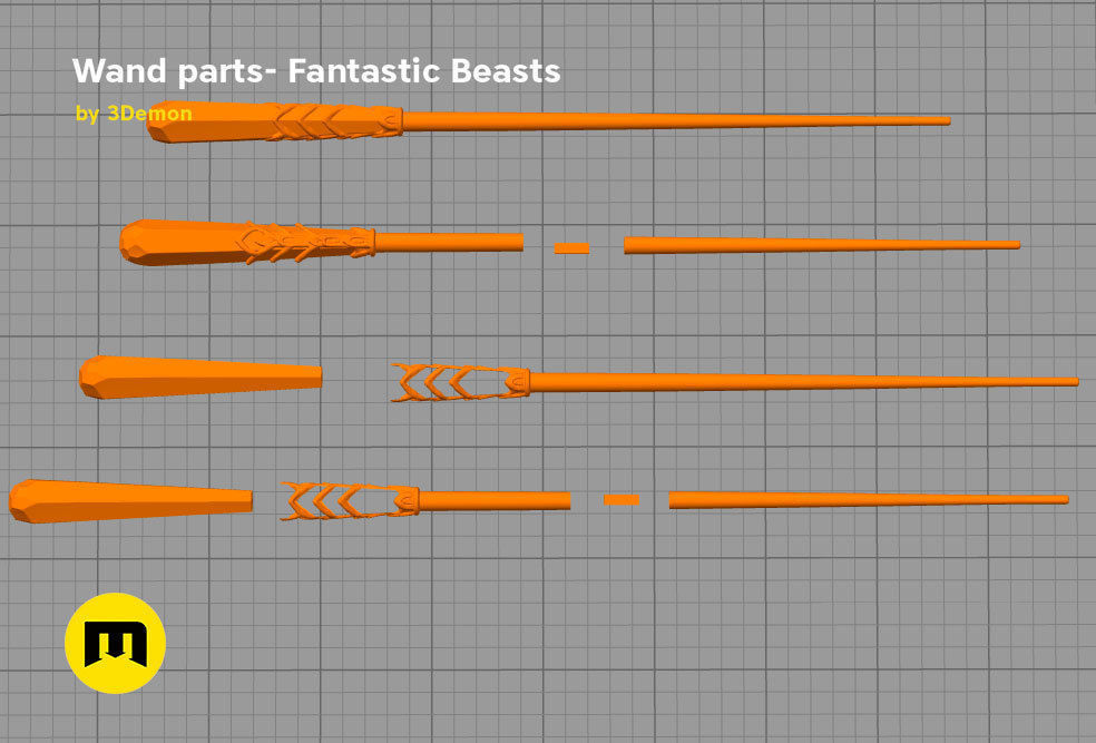 Seraphina Picquery - Wand from Fantastic Beasts 3D print model_2