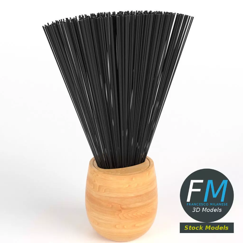 Barber brush 1 3D model_0