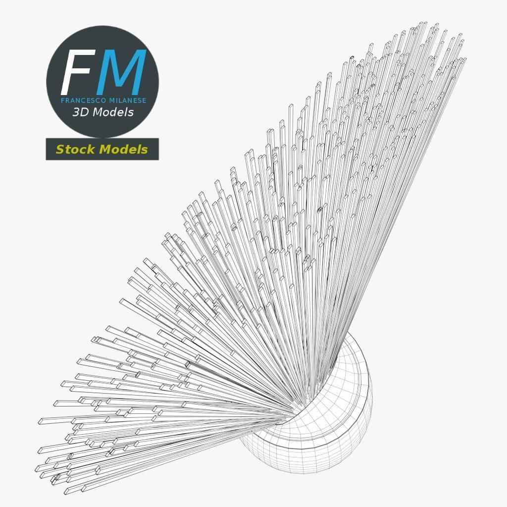 Barber brush 1 3D model_8