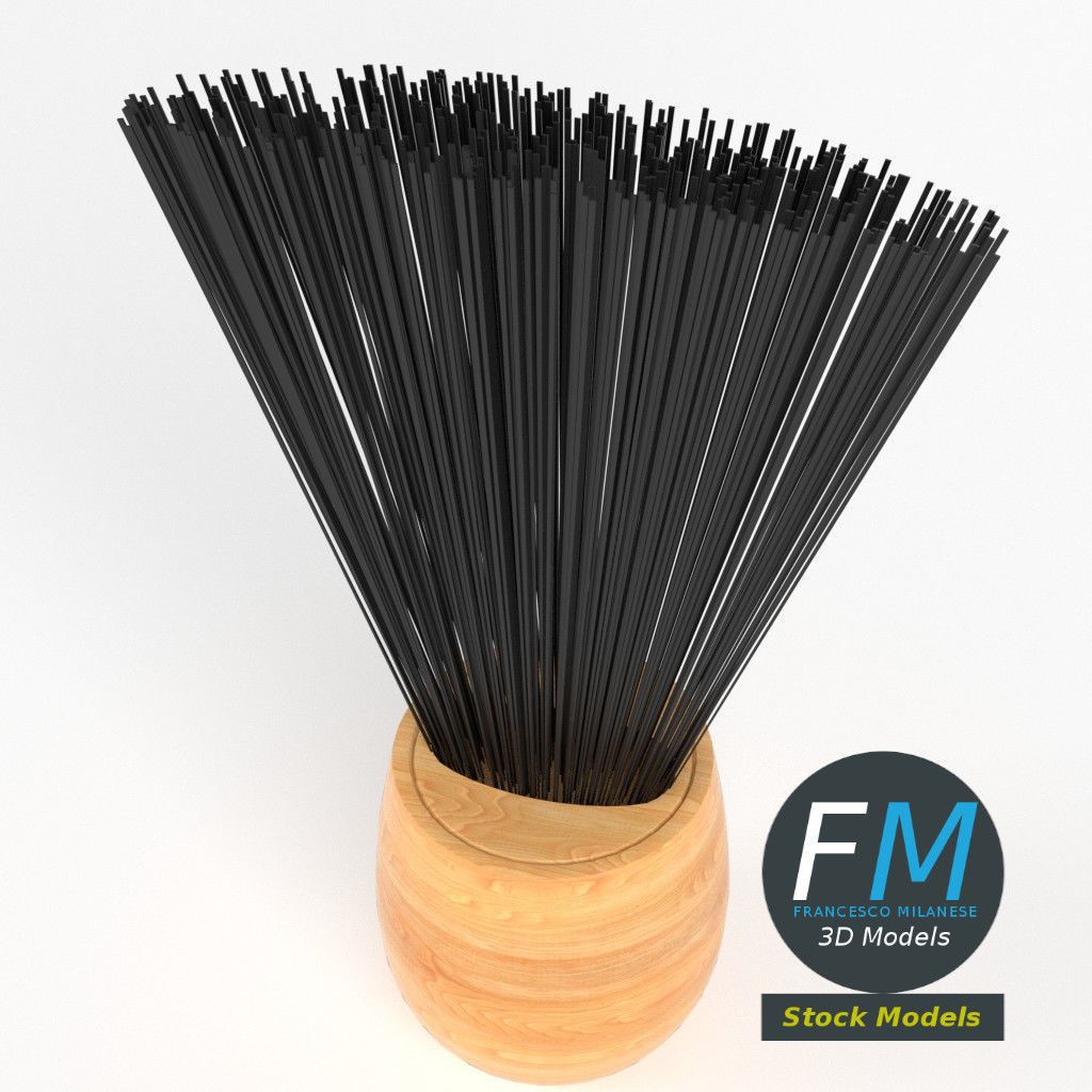Barber brush 1 3D model_2