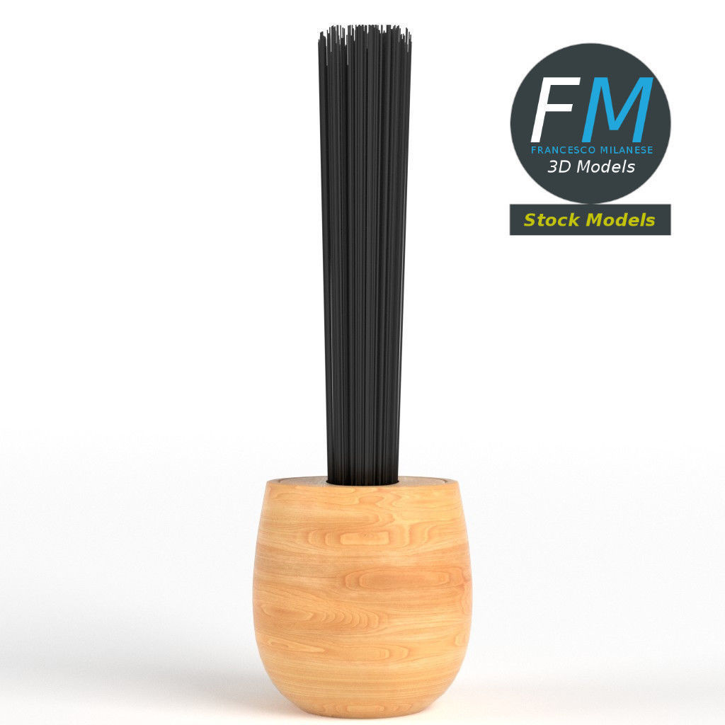 Barber brush 1 3D model_4