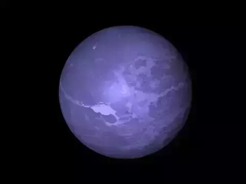 Blue water planet Free low-poly 3D model