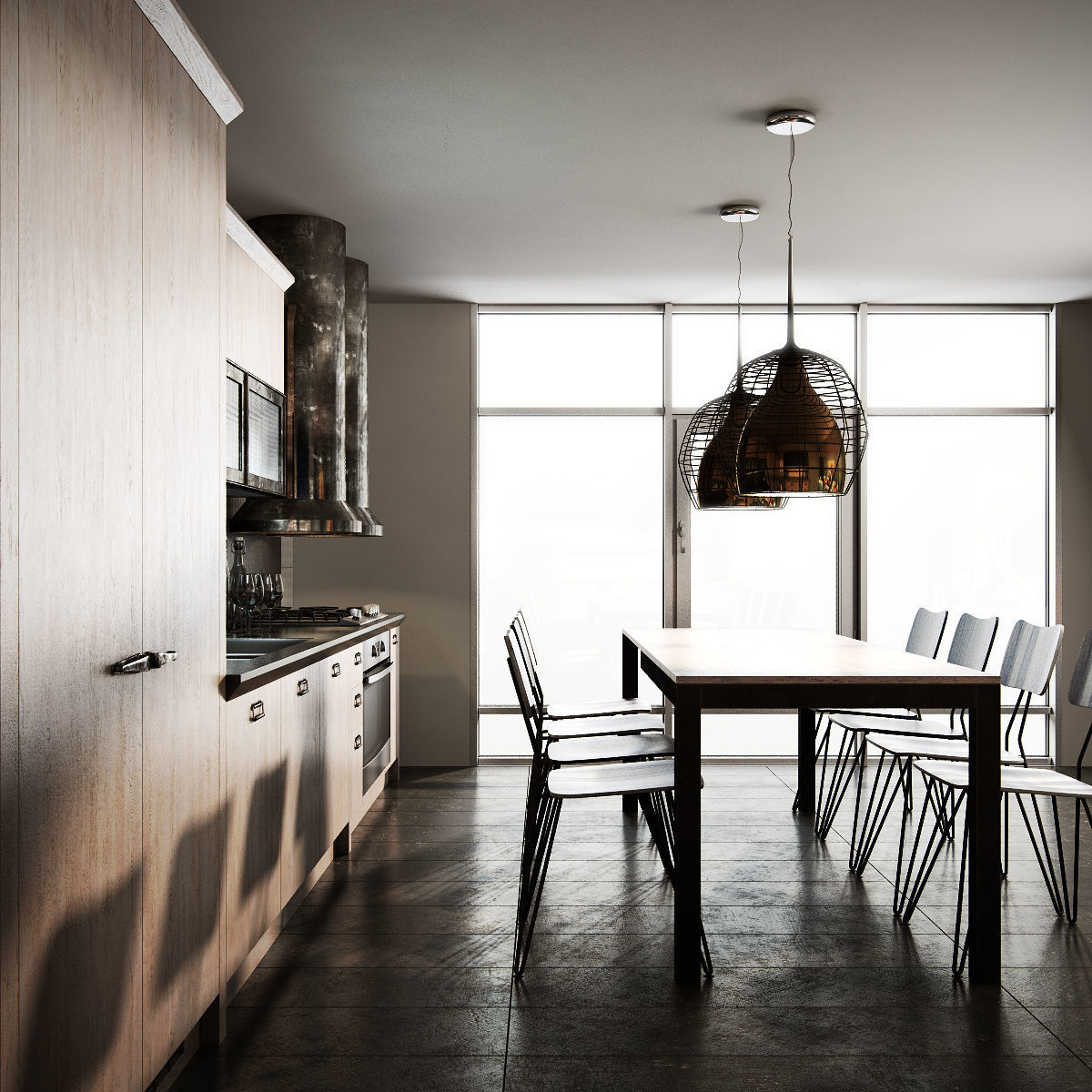 Scavolini diesel social kitchen type 002 3D model_2