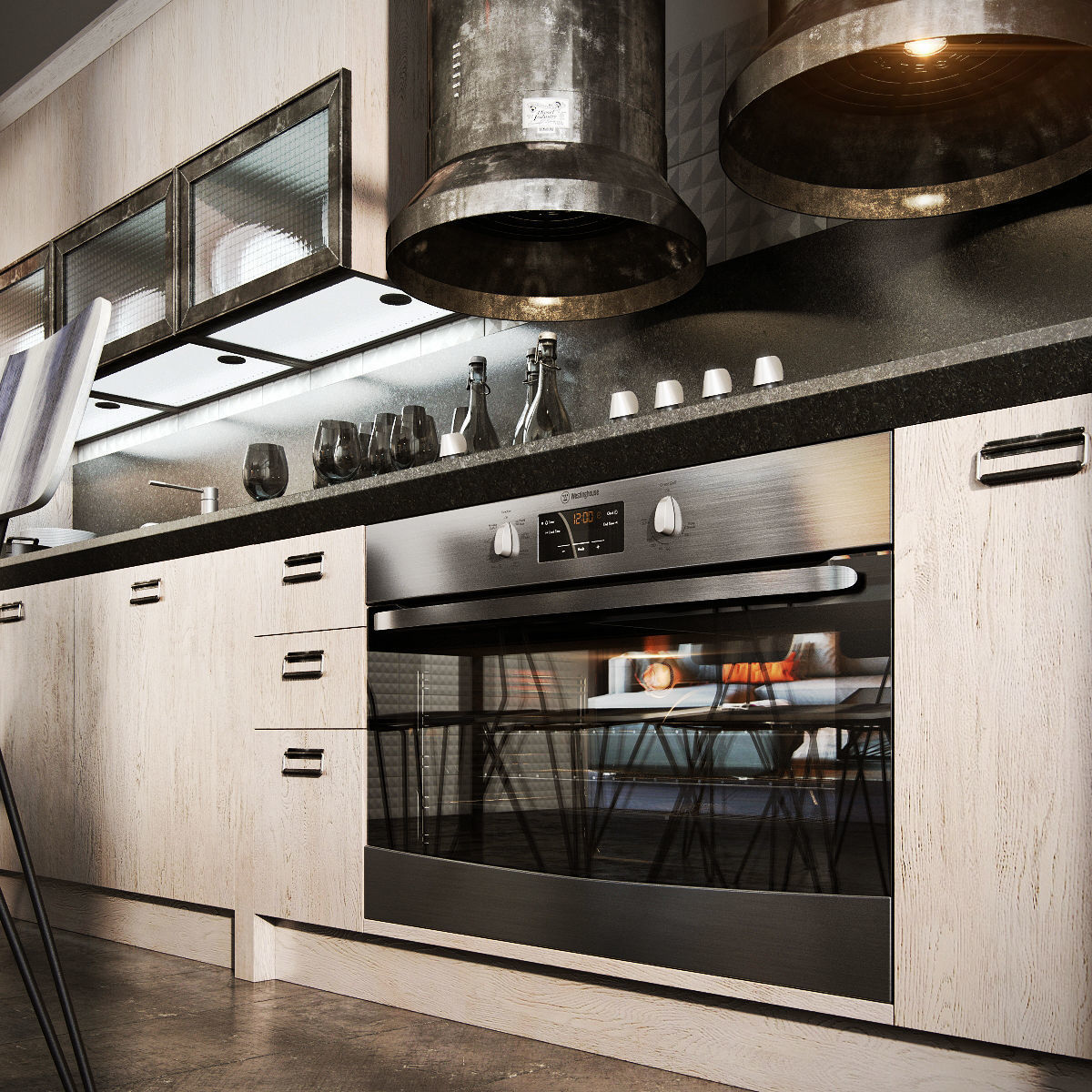 Scavolini diesel social kitchen type 002 3D model_3