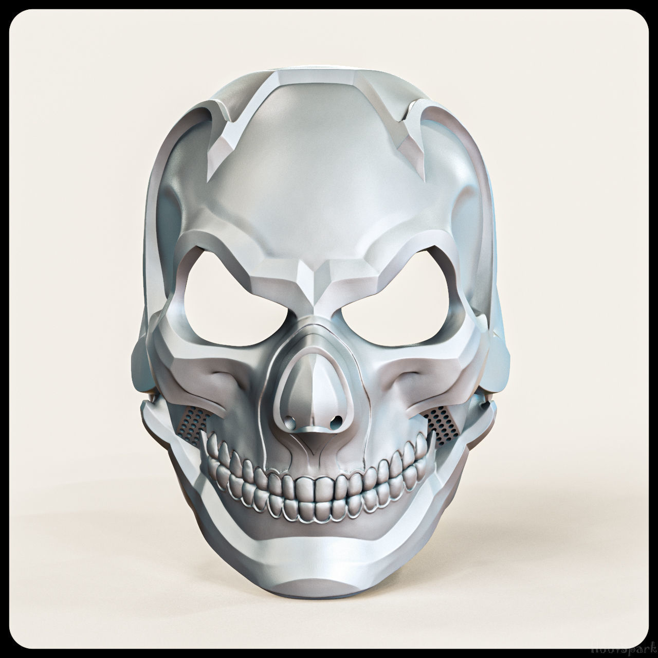 Skull Helmet Steampunk Air Soft Sci Fi Steam Punk Stl Files 3D print model_8