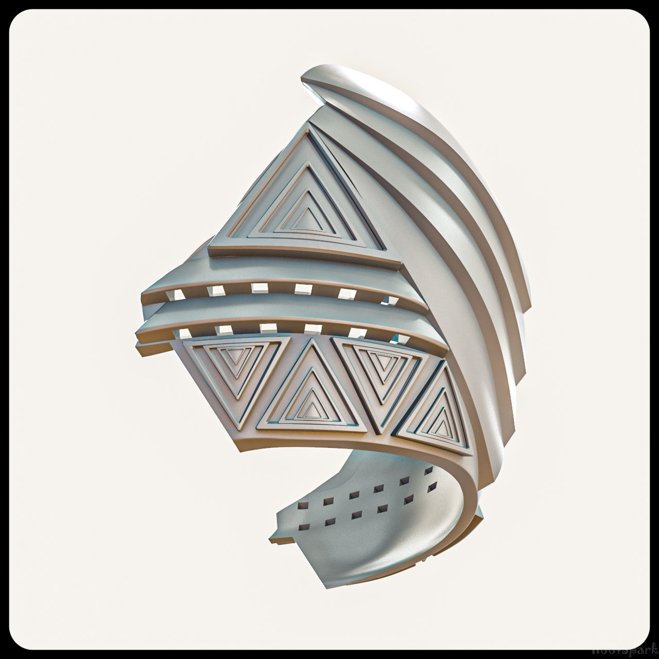 Skull Helmet Steampunk Air Soft Sci Fi Steam Punk Stl Files 3D print model_2