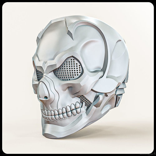 Skull Helmet Steampunk Air Soft Sci Fi Steam Punk Stl Files 3D print model