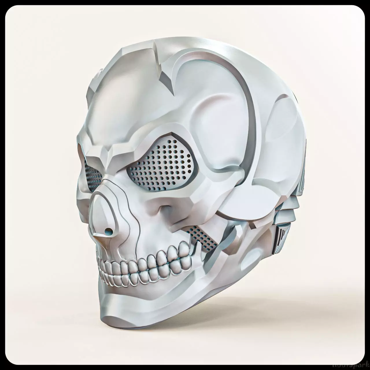 Skull Helmet Steampunk Air Soft Sci Fi Steam Punk Stl Files 3D print model_0