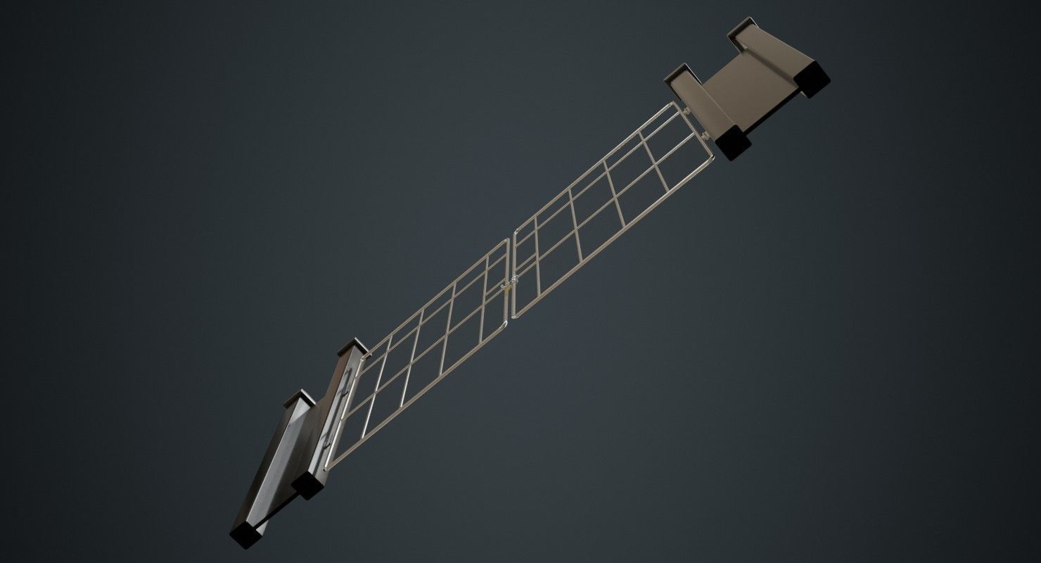 Gate 2A Low-poly 3D model_4