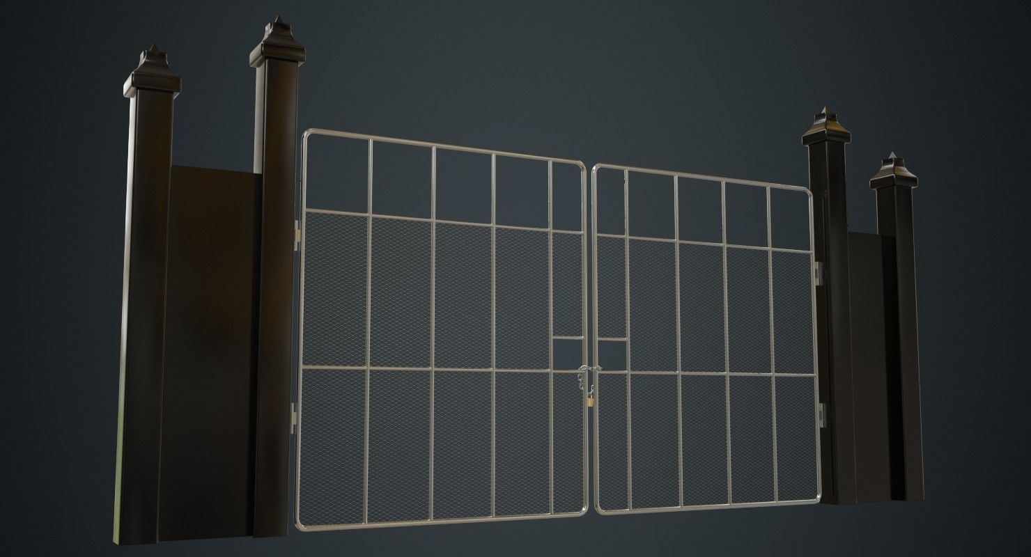 Gate 2A Low-poly 3D model_3