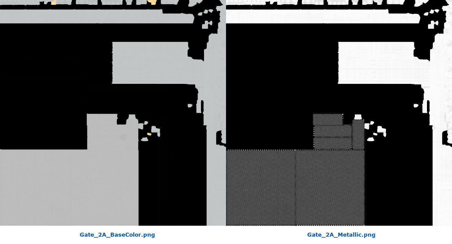 Gate 2A Low-poly 3D model_9
