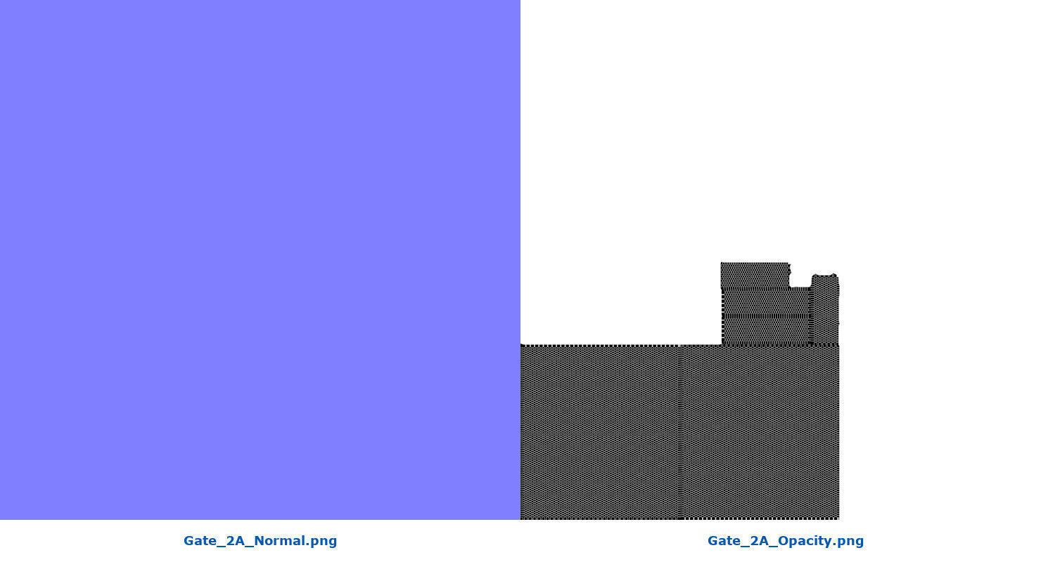 Gate 2A Low-poly 3D model_10