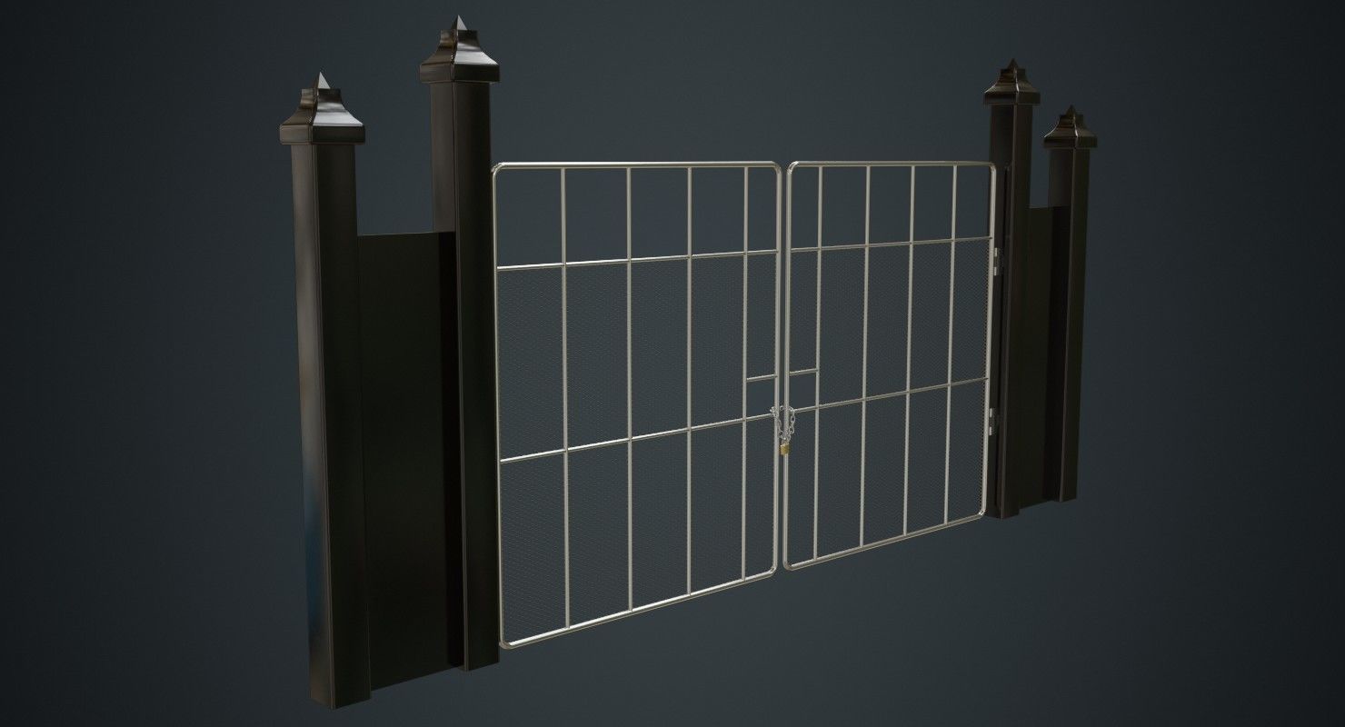 Gate 2A Low-poly 3D model_1
