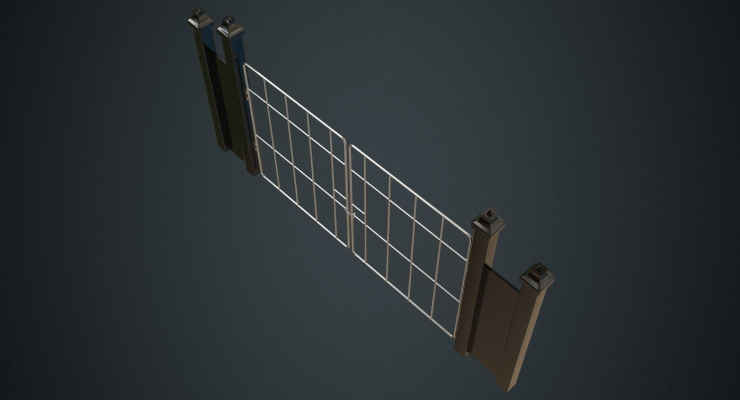 Gate 2A Low-poly 3D model_2