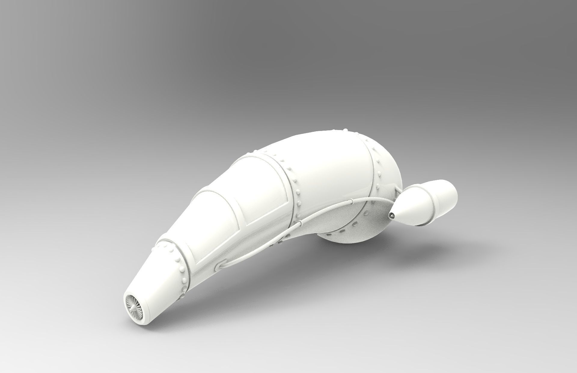 Space Ship 3D model_2