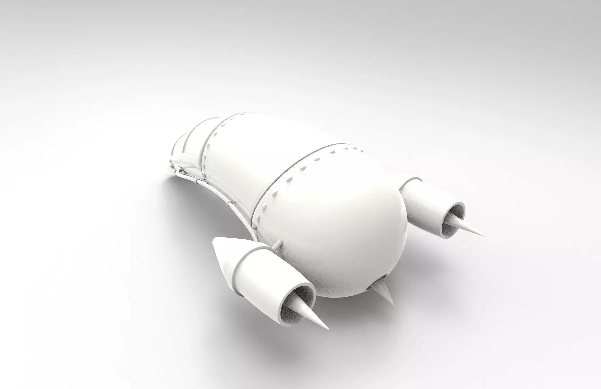 Space Ship 3D model_0