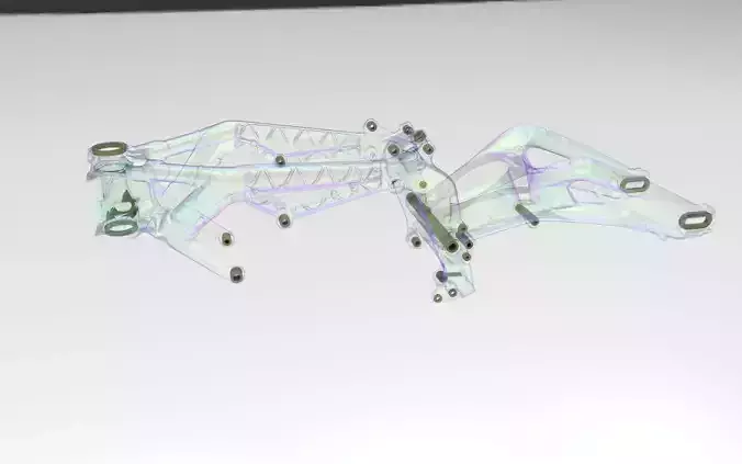 triumph 675 daytona 2016 frame 3D model
