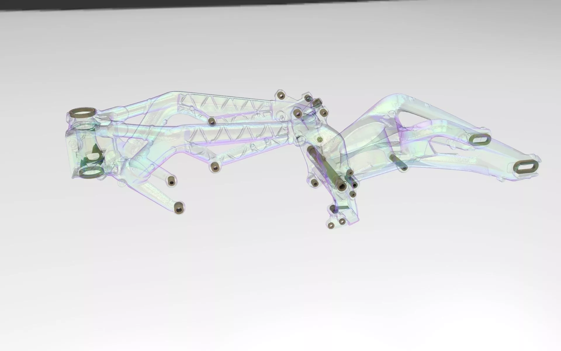 triumph 675 daytona 2016 frame 3D model