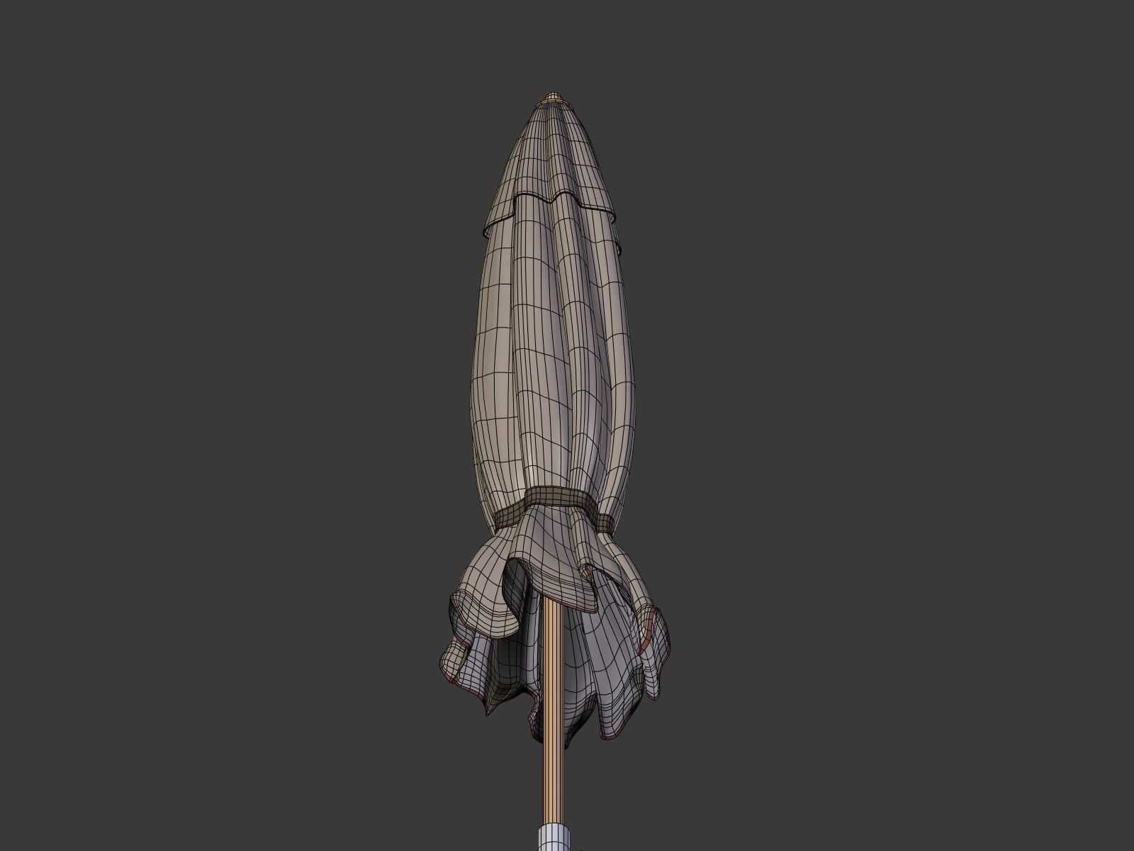 Umbrella Patio Parasol 2 Low-poly 3D model_18