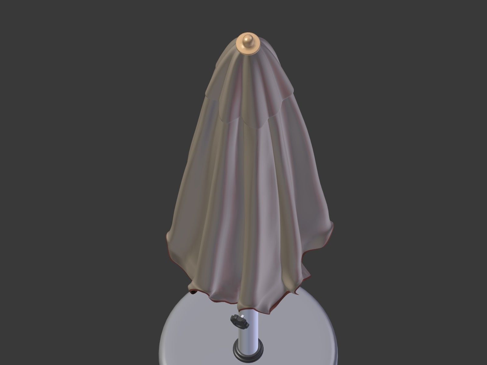 Umbrella Patio Parasol 2 Low-poly 3D model_22