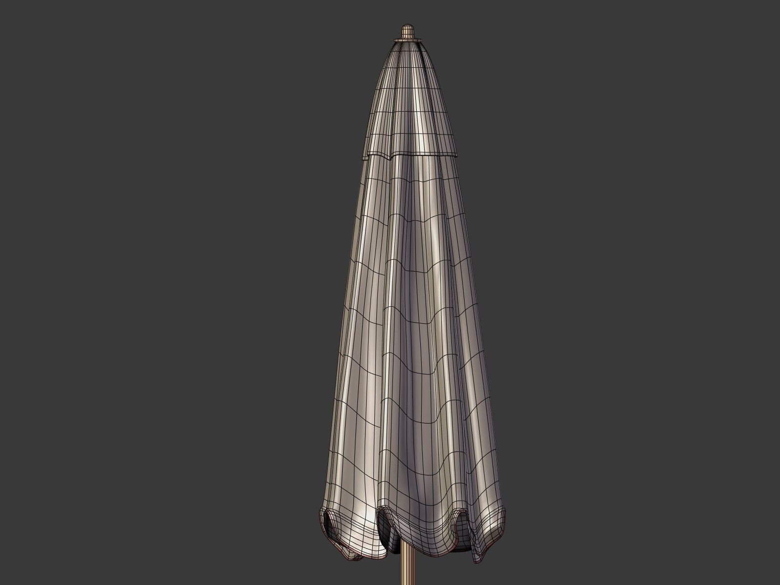 Umbrella Patio Parasol 2 Low-poly 3D model_21