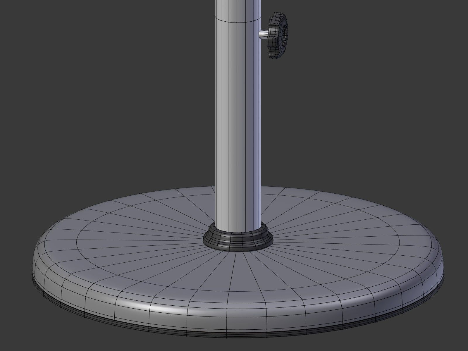 Umbrella Patio Parasol 2 Low-poly 3D model_26