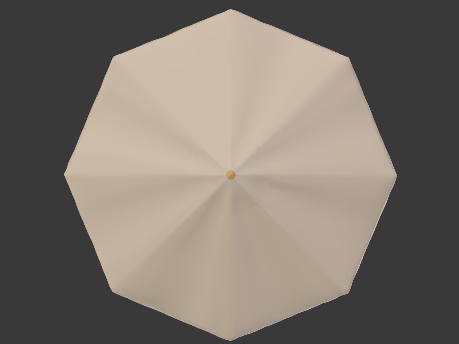 Umbrella Patio Parasol 2 Low-poly 3D model_6