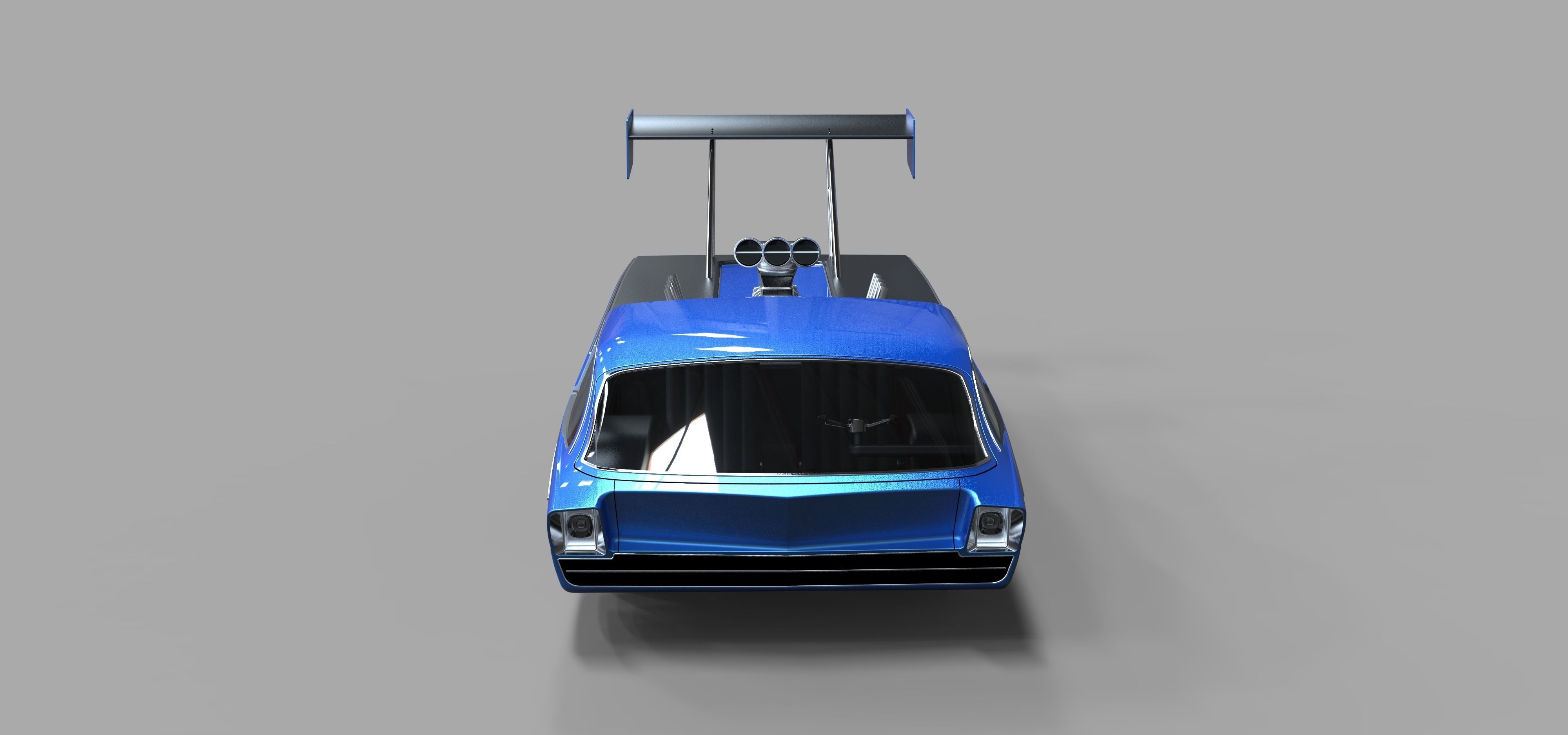 Dodge Deora dragster 3D model_4