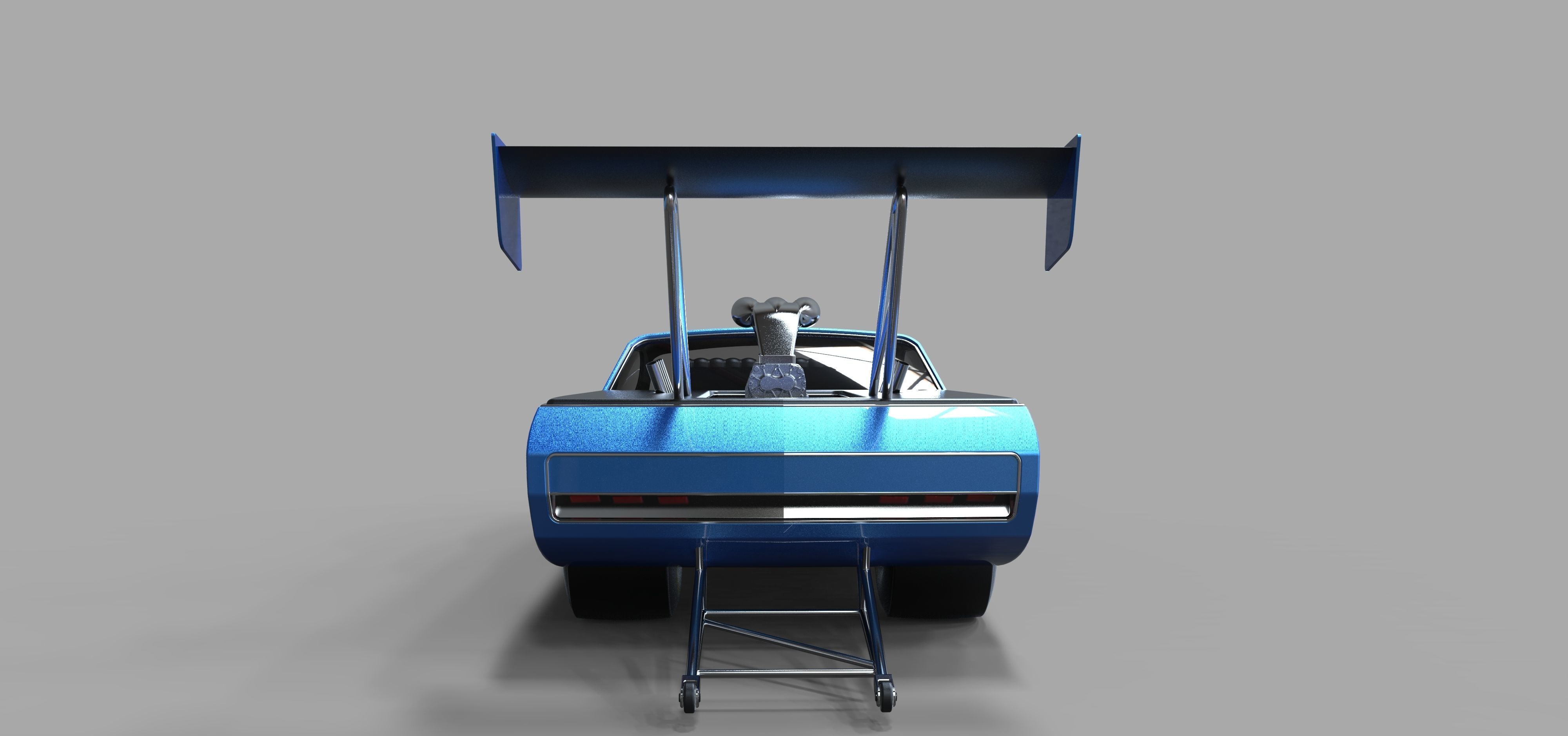 Dodge Deora dragster 3D model_12