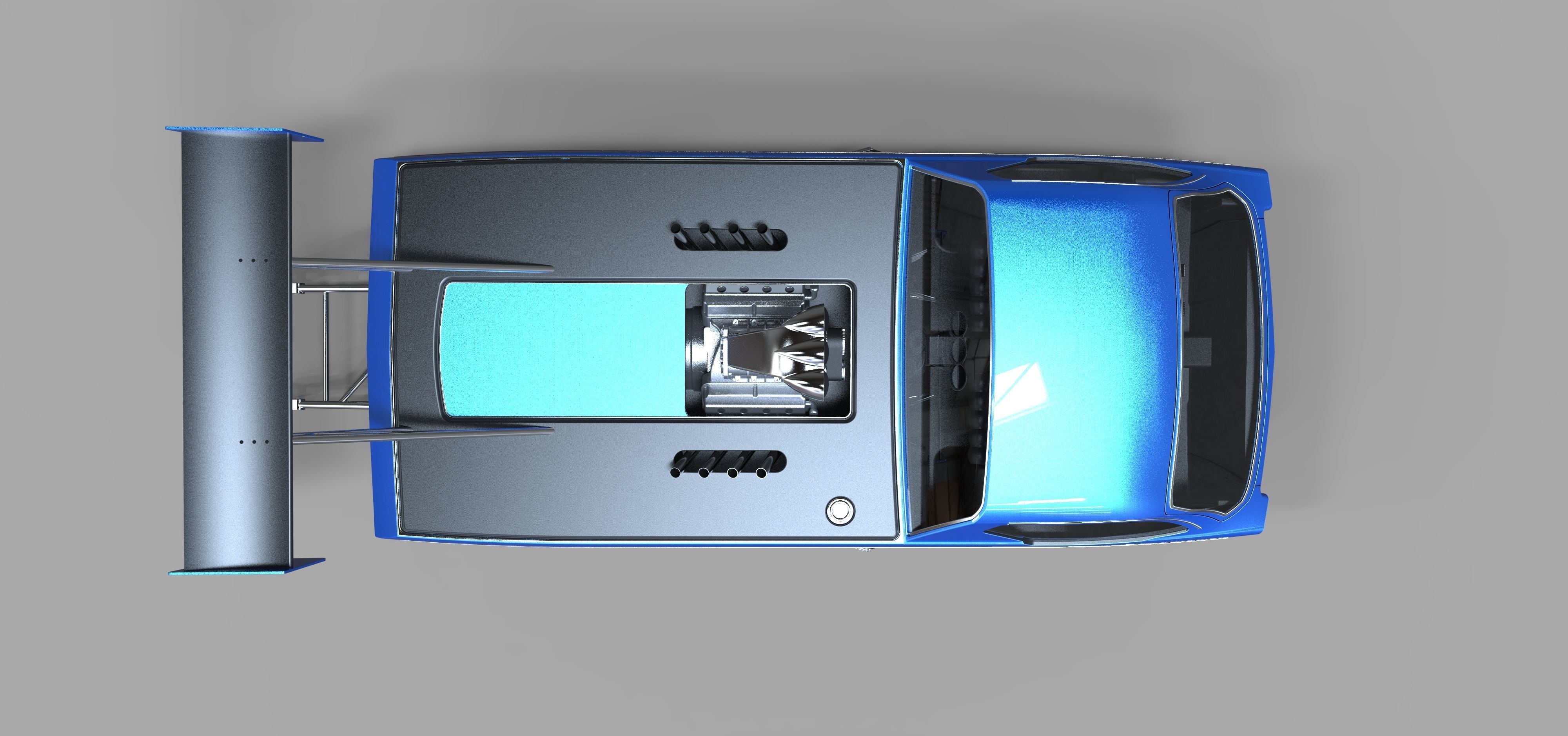 Dodge Deora dragster 3D model_8