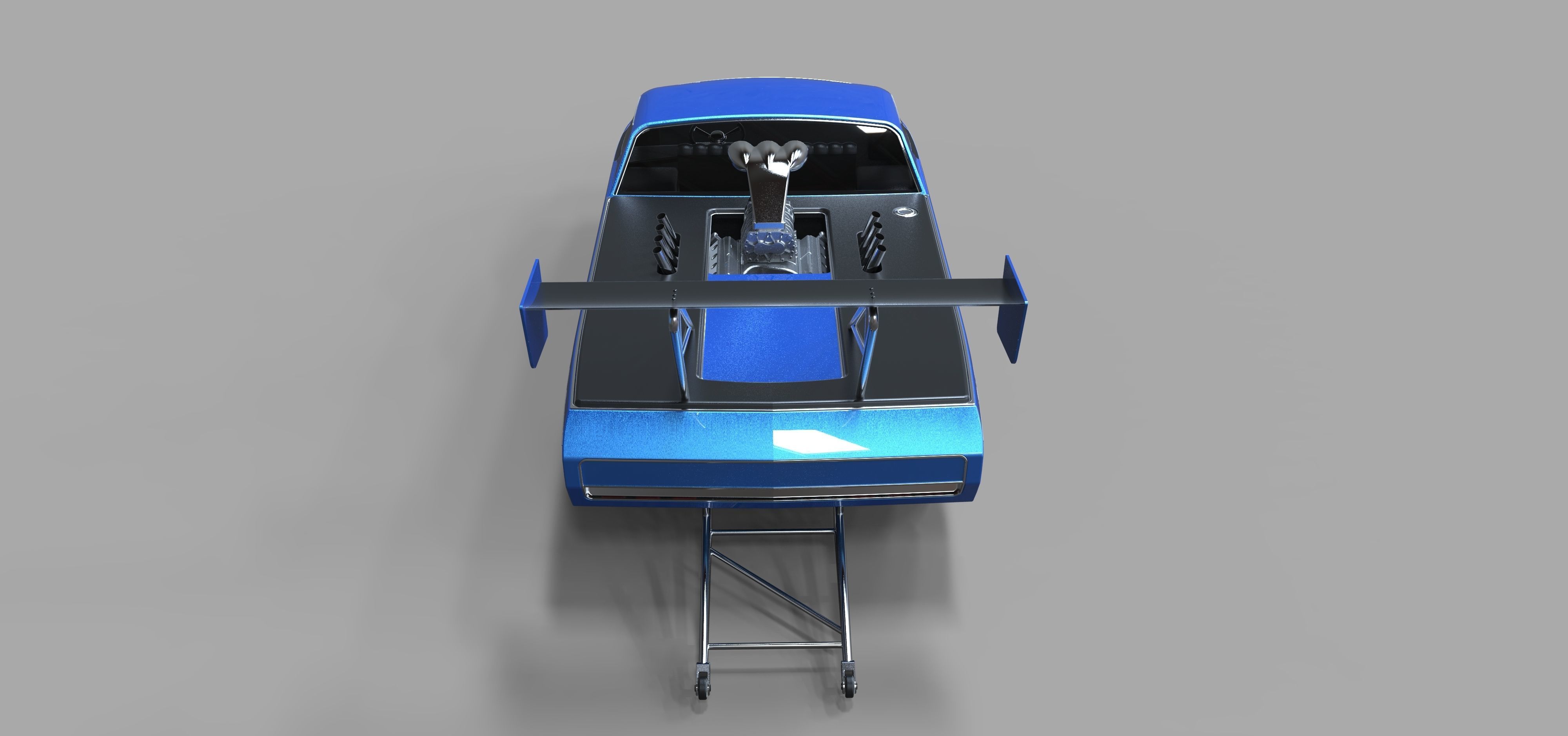 Dodge Deora dragster 3D model_13