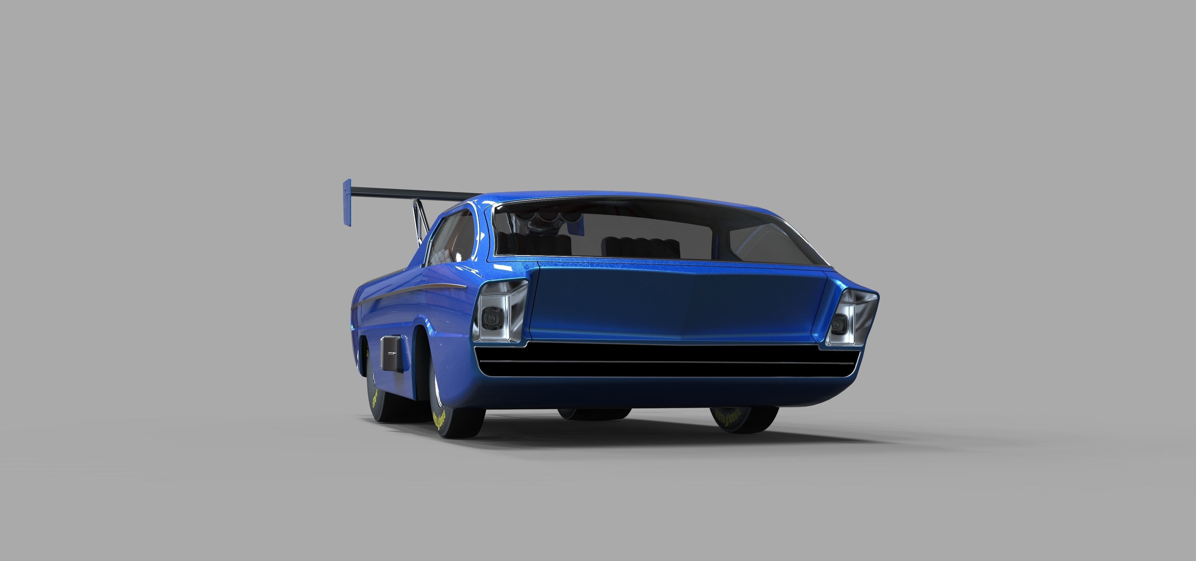 Dodge Deora dragster 3D model_3