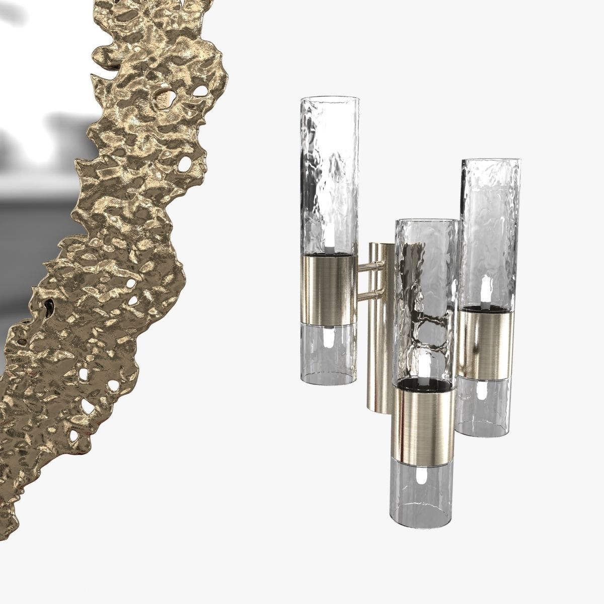 Brabbu cay mirror colosseum console and ombak wall light 3D model_5