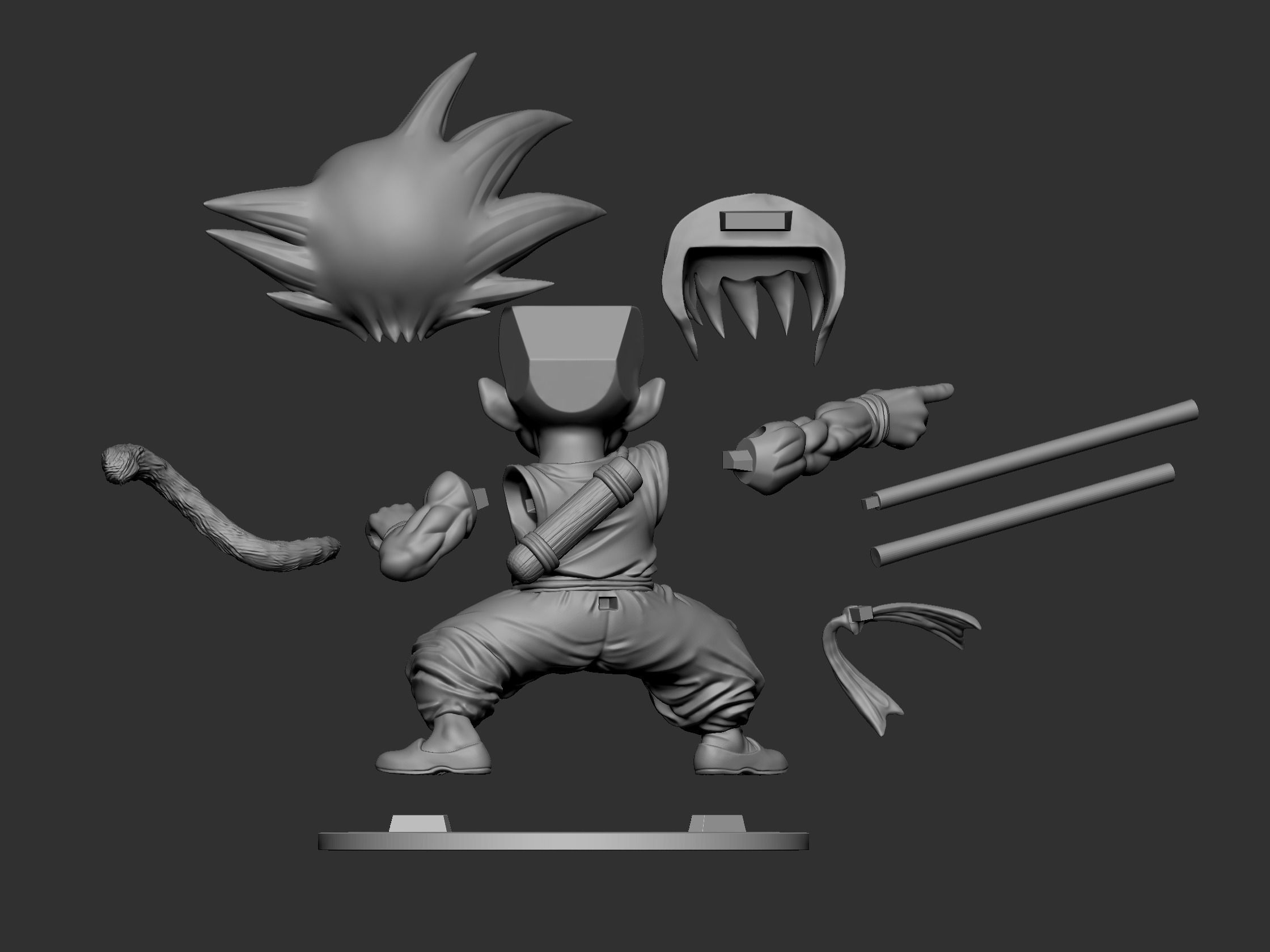 Child Go-Ku Fan Art for 3DPrint 3D print model_6