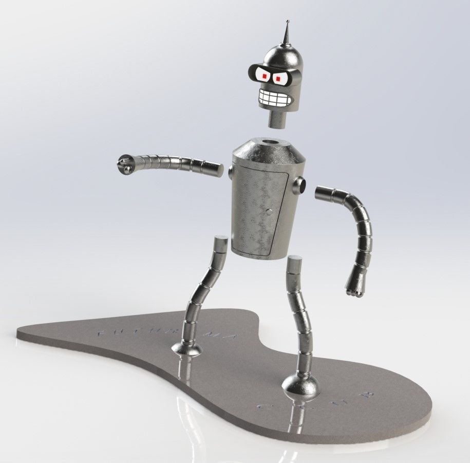 Bender Rodriguez 3D print model_1