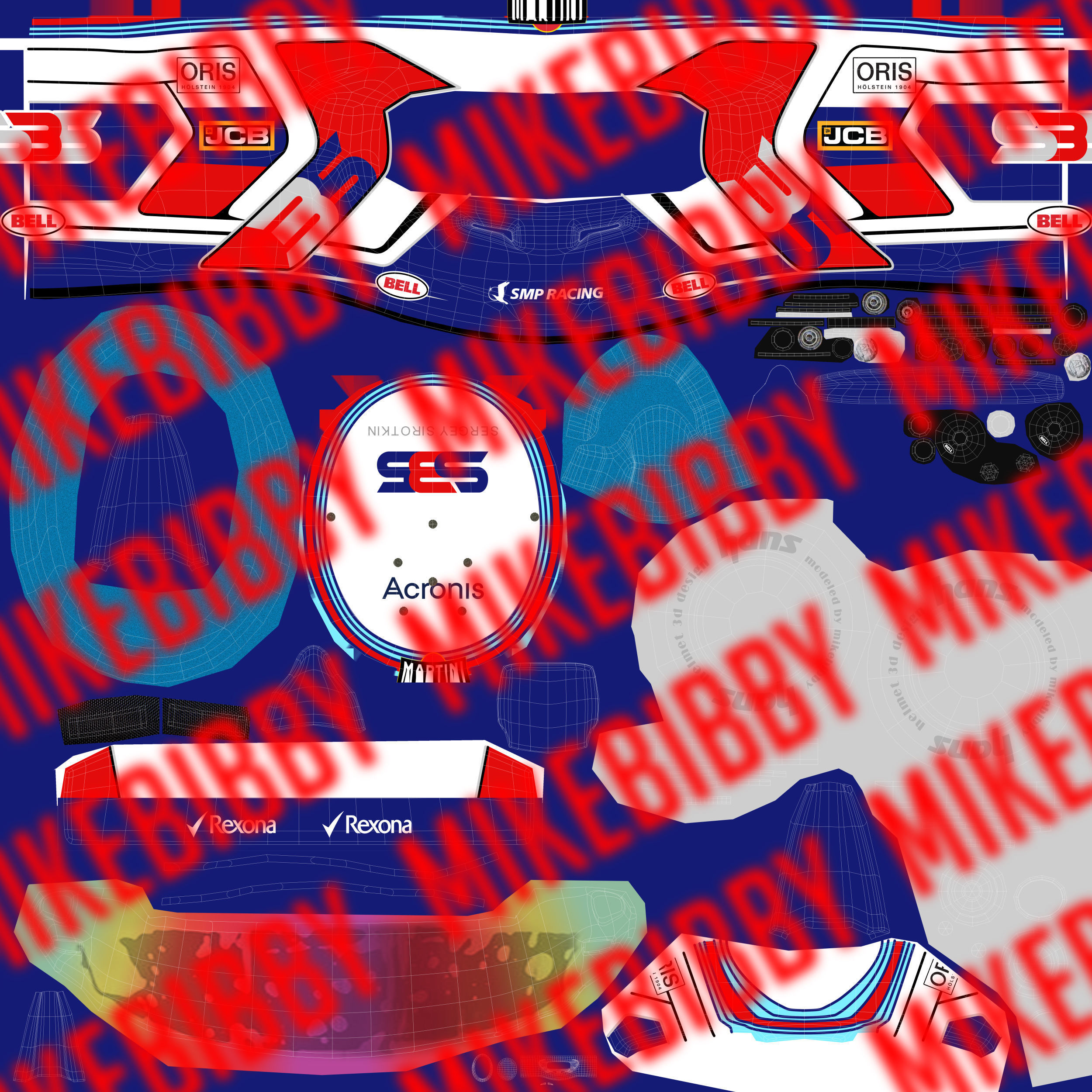 Sergei Sirotkin 2018 Low-poly 3D model_13