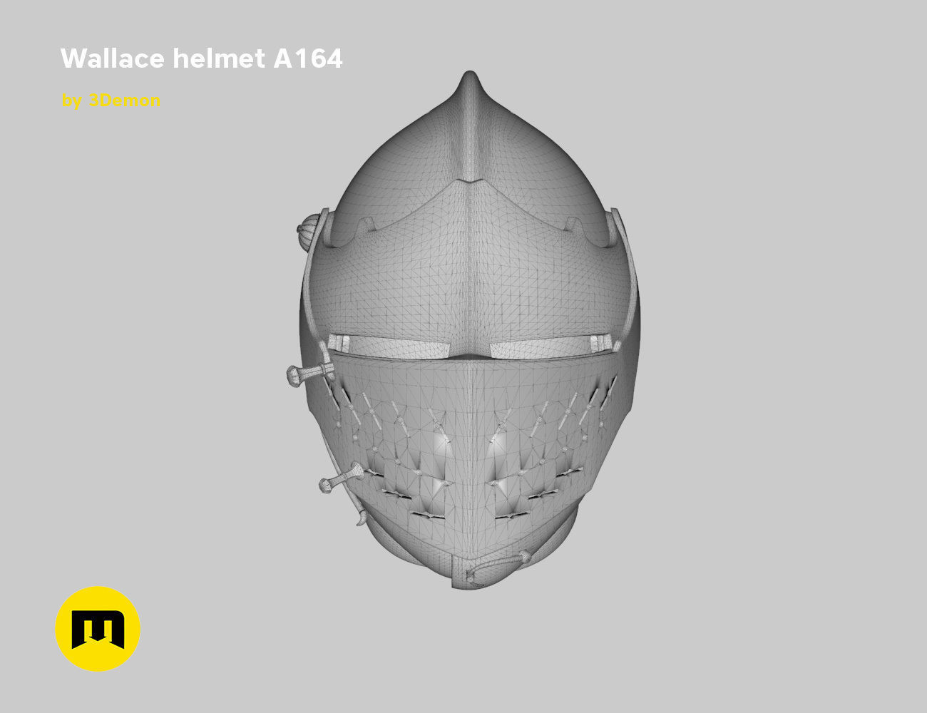 Knight helmet 3D print model_10