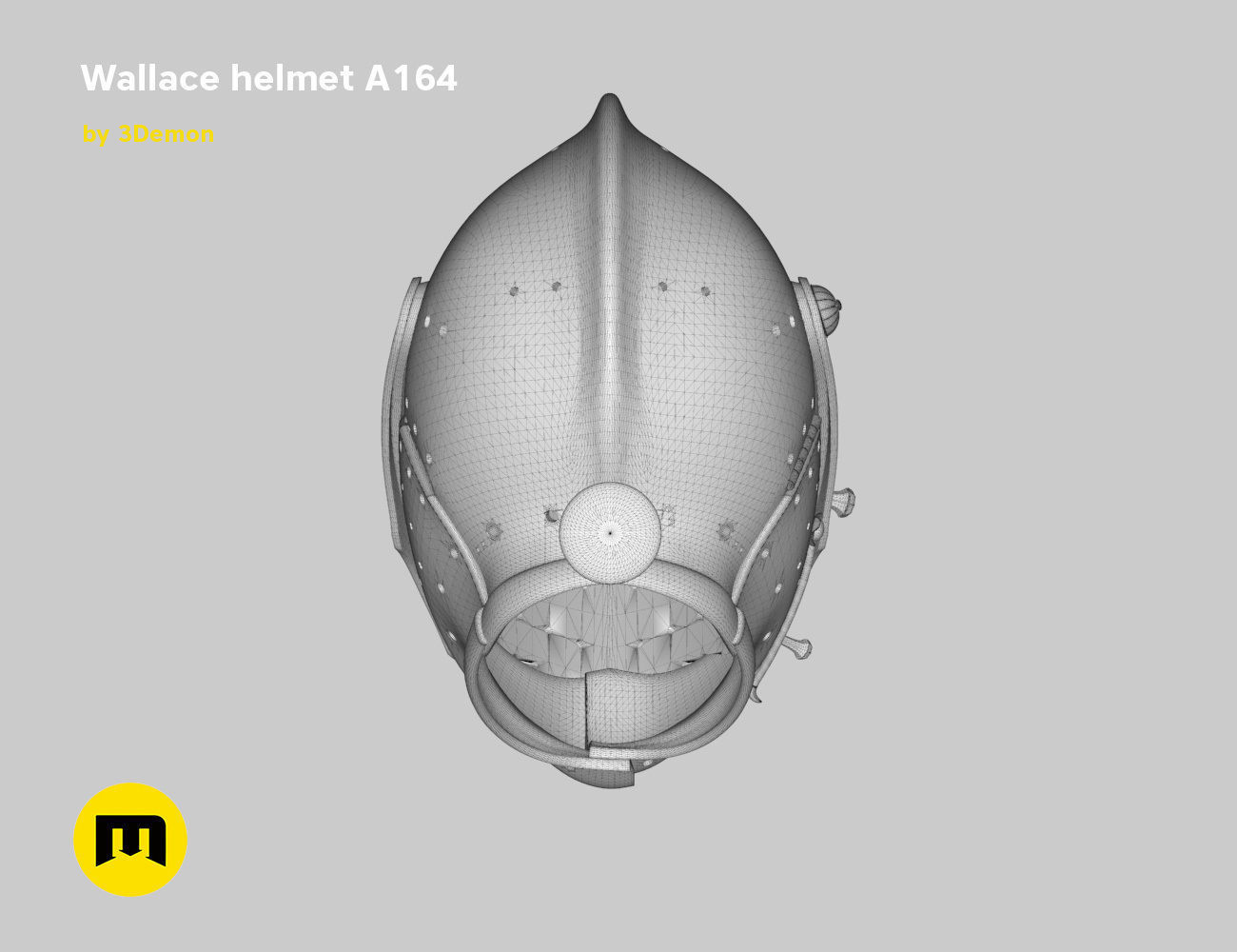 Knight helmet 3D print model_11