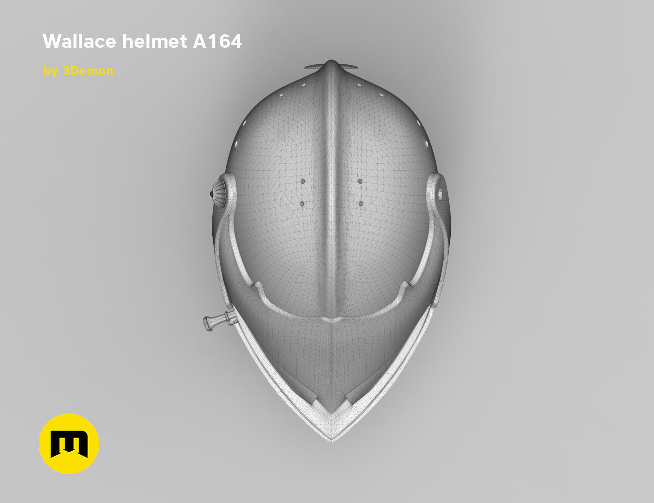 Knight helmet 3D print model_14