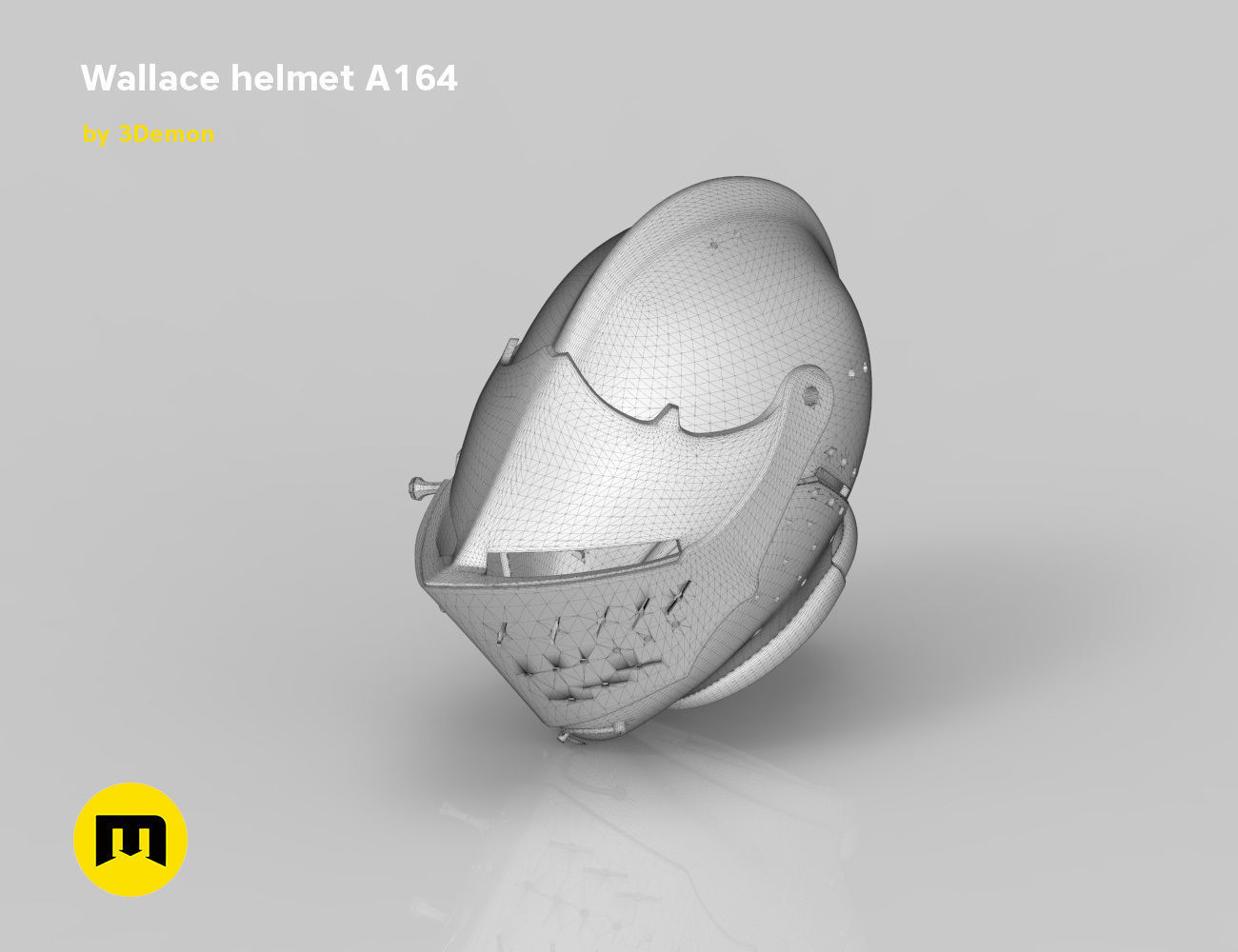 Knight helmet 3D print model_15