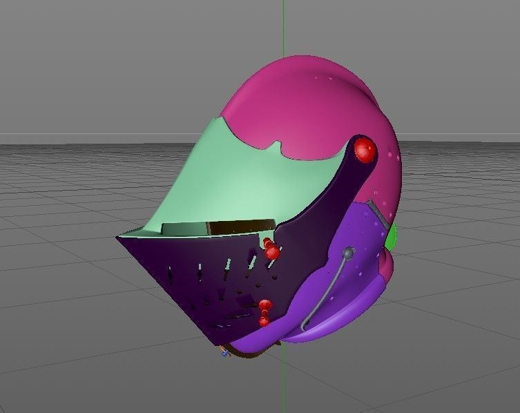 Knight helmet 3D print model_16