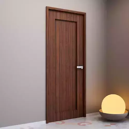 Door 1 wooden 3D model