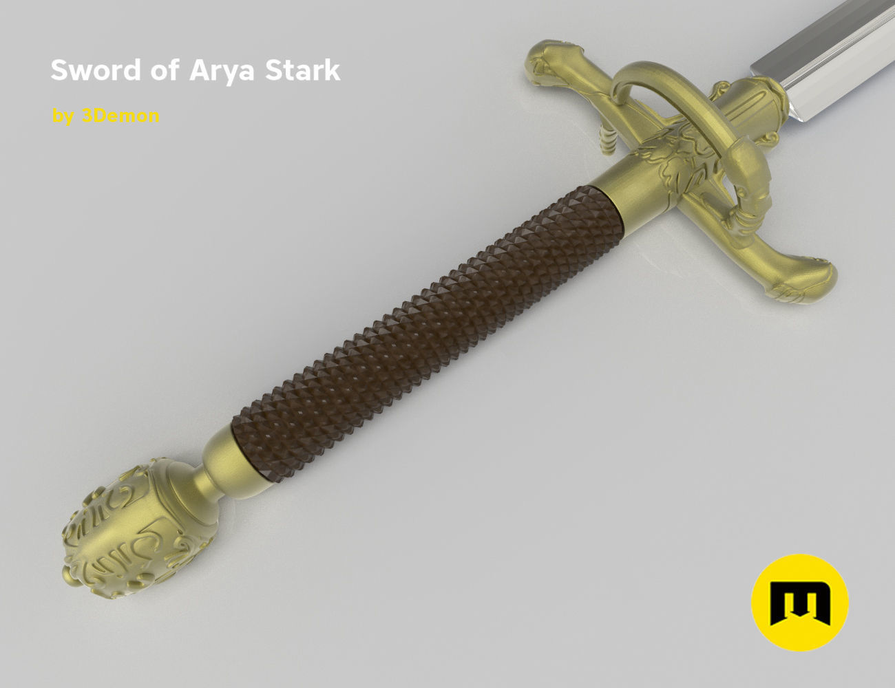 Needle Arya sword 3D print model_2