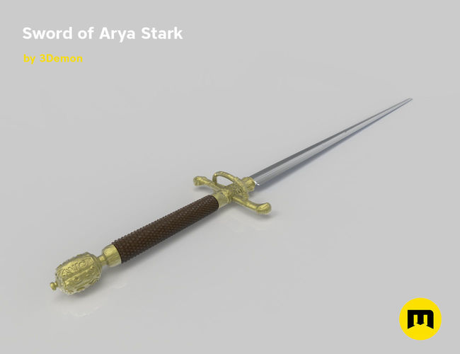Needle Arya sword 3D print model