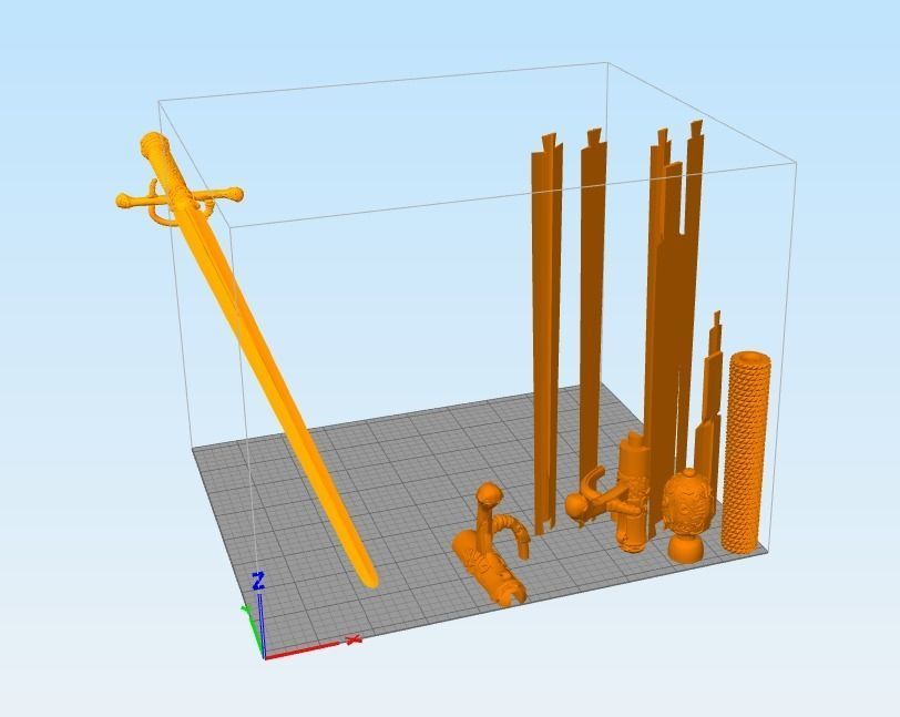 Needle Arya sword 3D print model_9